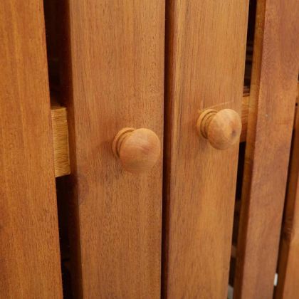 Градинско шкафче Кафяво 78 x 36,5 x 78см Солидно акациево дърво