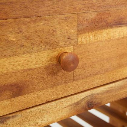 Градинско шкафче Кафяво 78 x 36,5 x 78см Солидно акациево дърво