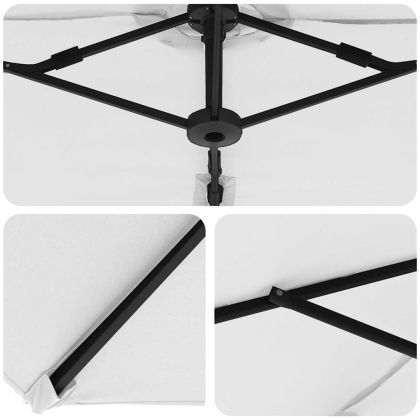 Градински чадър с вара Пясък 372 x 198 x 243 см