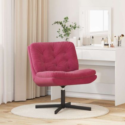 Къртящ релаксиращ стол Виненочервен 63 x 75 x 76 см Кадифе