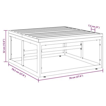 Мебели за открито Антрацит Стомана