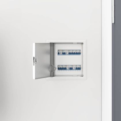 Достъпен панел 2 pcs Бяло 20 x 20 cm Стомана