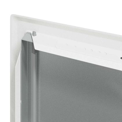 Достъпен панел 2 pcs Бяло 20 x 20 cm Стомана