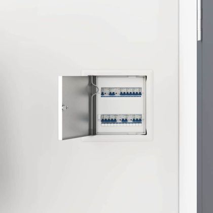 Достъпен панел 2 pcs Бяло 20 x 20 cm Стомана