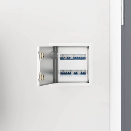 Достъпен панел 2 pcs Бяло 20 x 20 cm Стомана