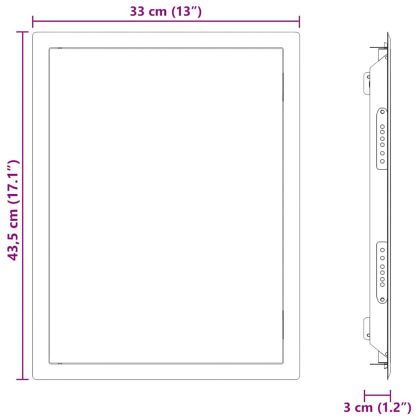 Достъпен панел Бяло 30 x 40 cm Стомана
