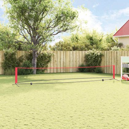 Тенис мрежа Черен и Червен 595 x 90,5 x 87 см Полиестер