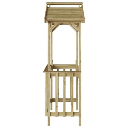 Навес за барбекю Кафяво 133.5 x 63 x 200 см