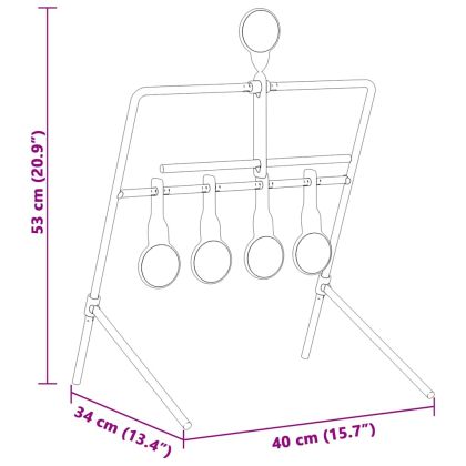 Цел за нулиране Черно 40 x 34 x 53 см Стомана