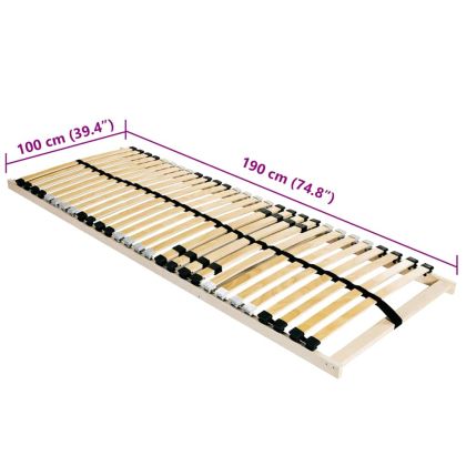 Ламелна подматрачна рамка Кафяво 100 x 190 cm