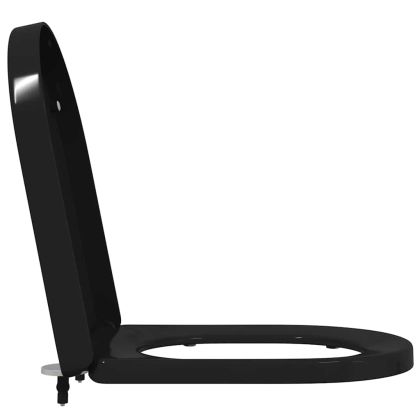 Тоалетна седалка Черно 48 x 36,5 x 4,5 см Полипропилен