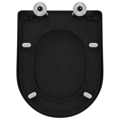 Тоалетна седалка Черно 48 x 36,5 x 4,5 см Полипропилен