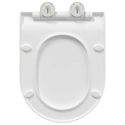 Тоалетна седалка Регулирума Бяло 48,5 x 36 x 5 см Полипропилен