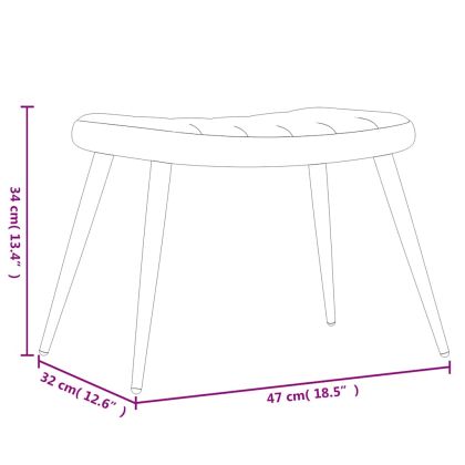 Стол за релакс с табуретка, виненочервен, кадифе