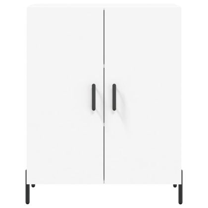 Висок шкаф, бял, 69,5x34x180 см, инженерно дърво