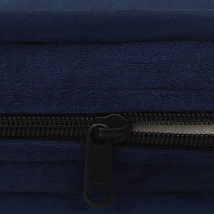 Кучешки диван, син, 67x47x36 см, плюш