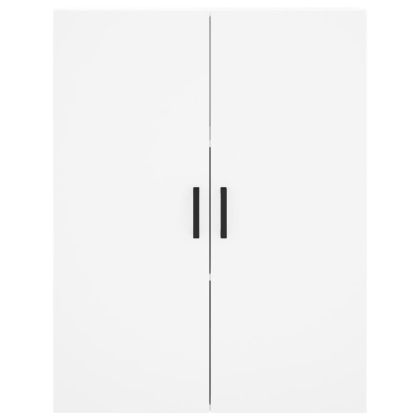 Висок шкаф, бял, 69,5x34x180 см, инженерно дърво