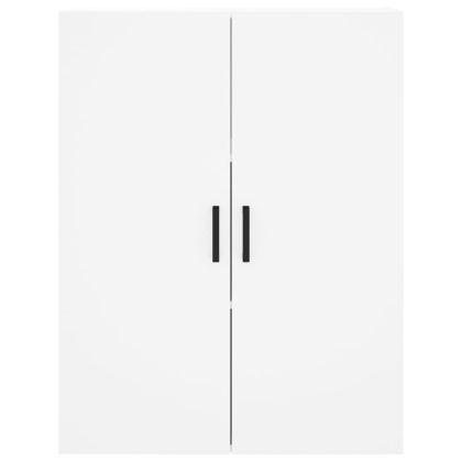 Висок шкаф, бял, 69,5x34x180 см, инженерно дърво