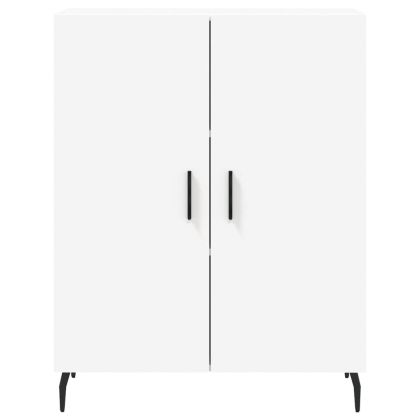 Висок шкаф, бял, 69,5x34x180 см, инженерно дърво