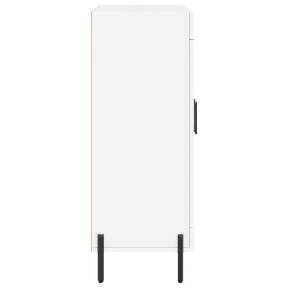 Сайдборд, бял, 69,5x34x90 см, инженерно дърво