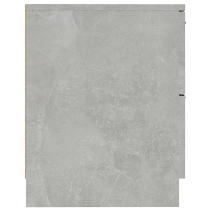 Нощни шкафчета, 2 бр, бетонно сиво, инженерна дървесина