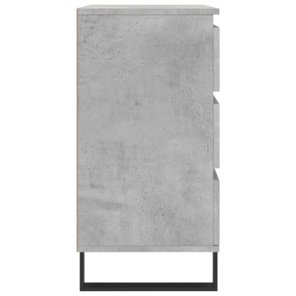 Сайдборд, бетонно сив, 60x35x70 см, инженерно дърво