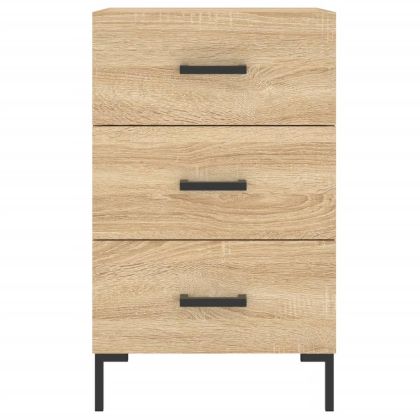 Нощно шкафче, дъб сонома, инженерно дърво 40x40x66 см