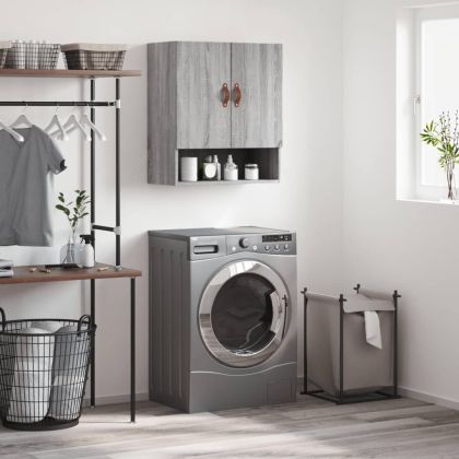 Стенен шкаф, сив сонома, 60x31x70 см, инженерно дърво