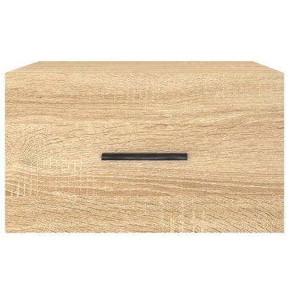 Нощни шкафчета за стенен монтаж, 2 бр, сонома дъб, 35x35x20 см