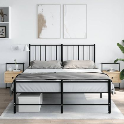 Нощно шкафче стенно 2 бр сонома дъб 35x30x51 см инженерно дърво