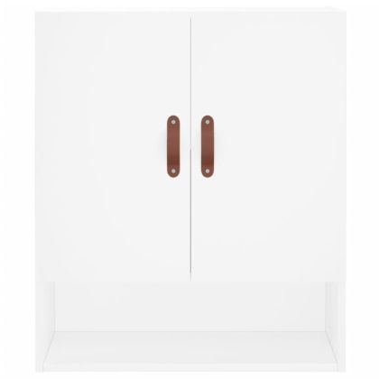 Стенен шкаф, бял, 60x31x70 см, инженерно дърво