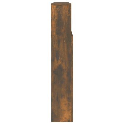 Табла за легло тип шкаф, опушен дъб, 220x19x103,5 см