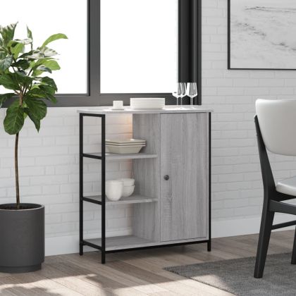 Сайдборд, сив сонома, 70x30x80 см, инженерно дърво