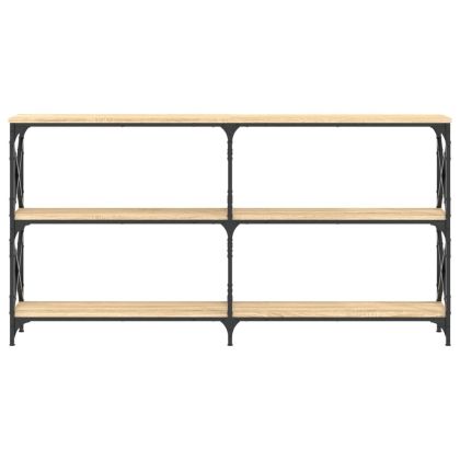 Конзолна маса, дъб сонома, 156x28x80,5 см, инженерно дърво