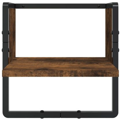 Комплект рафтове за стена 6 опушен дъб инженерно дърво