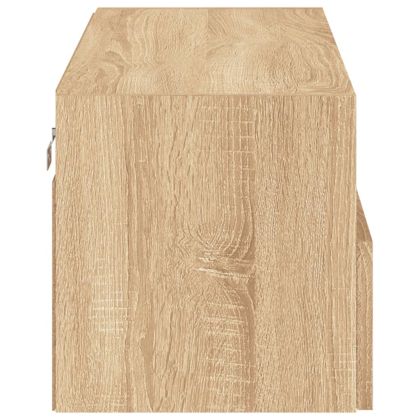 Стенен ТВ шкаф, сонома дъб, 80x30x30 см, инженерно дърво