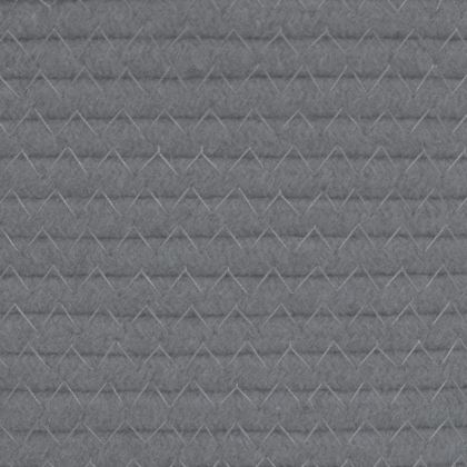 Кош за съхранение, 2 бр, сиво и бяло, Ø24x18 см, памук