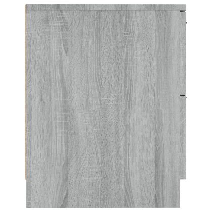 Нощни шкафчета, 2 бр, сив сонома, инженерно дърво