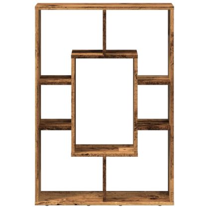 Библиотека, старо дърво, 63x20x90 см, инженерно дърво