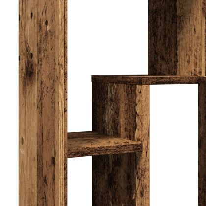 Библиотека, старо дърво, 63x20x90 см, инженерно дърво