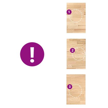 Кухненски работен плот, 40x63,5x2,7 см, дъб масив, правоъгълна