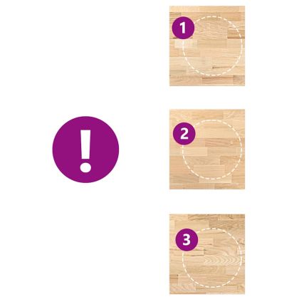 Кухненски работен плот, 60x63,5x4 см, дъб масив, правоъгълна