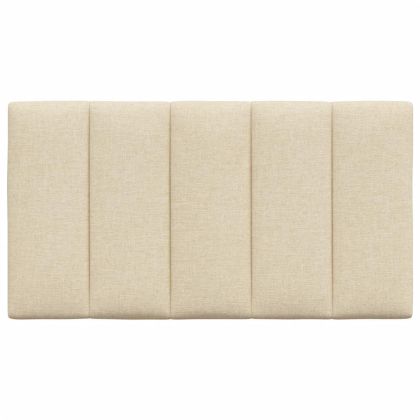 Мека табла за легло Hanko, кремава, 90 см, плат