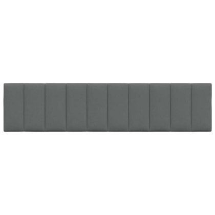 Мека табла за легло Hanko, тъмносива, 200 см, плат