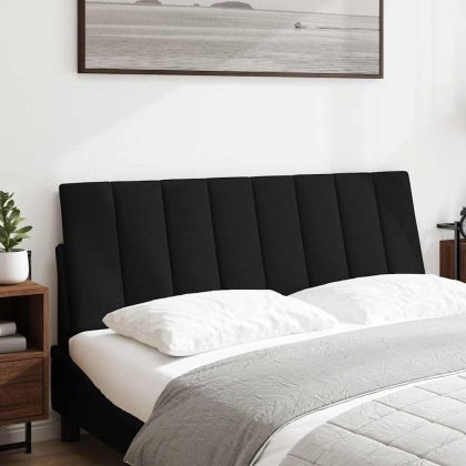 Мека табла за легло Hanko, черна, 120 см, плат