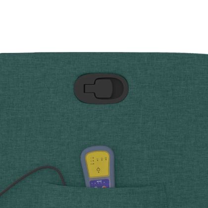 Изправящ масажен наклоняем стол, тъмнозелен, текстил