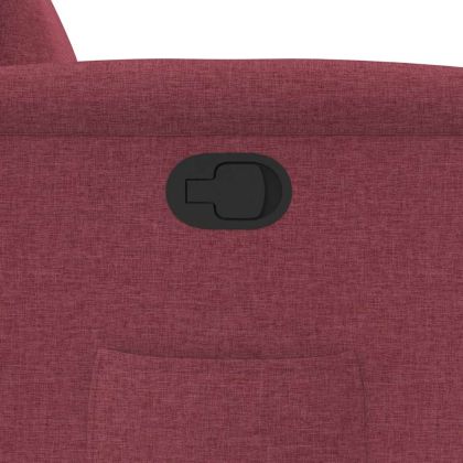 Стол реклайнер, виненочервен, текстил