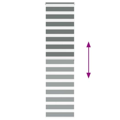 Зеброва щора 55x200 см Ширина на плата 50,9 см Полиестер