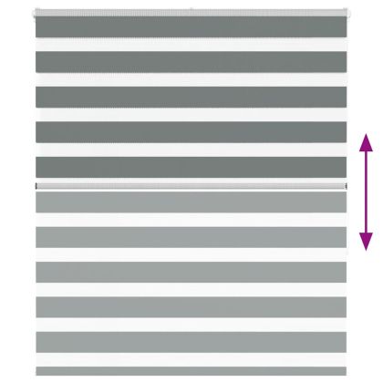 Зеброва щора 125x150 см Ширина на плата 120,9 см Полиестер