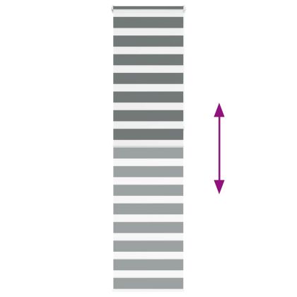 Зеброва щора 65x230 см Ширина на плата 60,9 см Полиестер